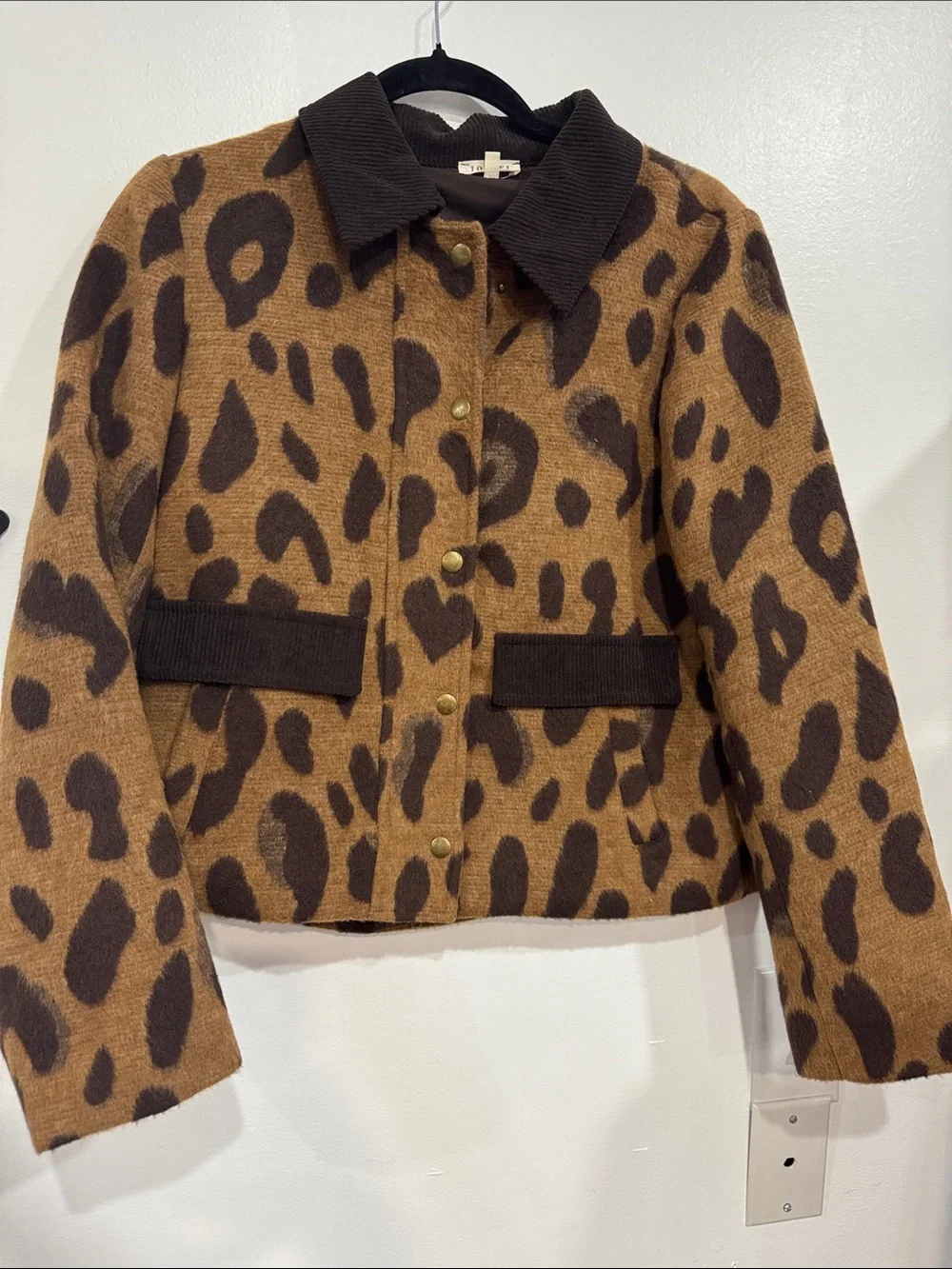 JODIFL Leopard Print Jacket in Brown and Dark Brown